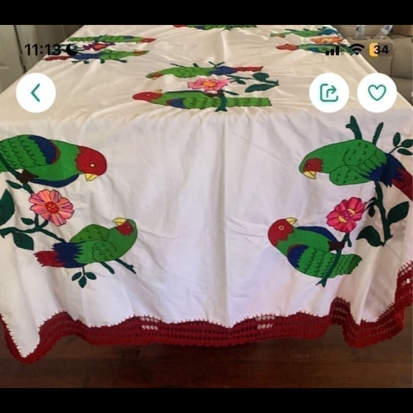 Green and Red Frog Pattern Kitchen Linens - Picture 6 of 6